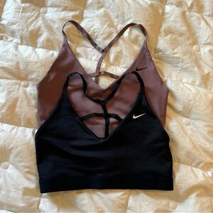 Nike Black and Mauve Sports Bras